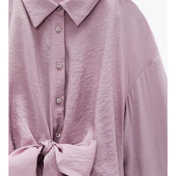 Zara knotted shirt dress - Picture 4 of 10
